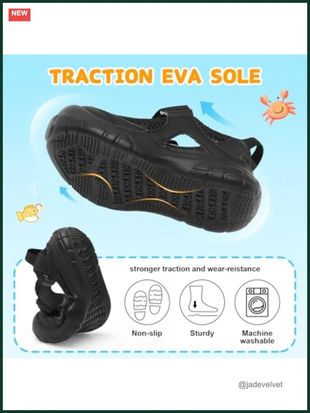Toddler Sandals Boys Girls Wide Barefoot Water Sandals Lightweight Quick-Dry